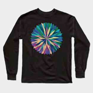 Abstract Geometric Long Sleeve T-Shirt